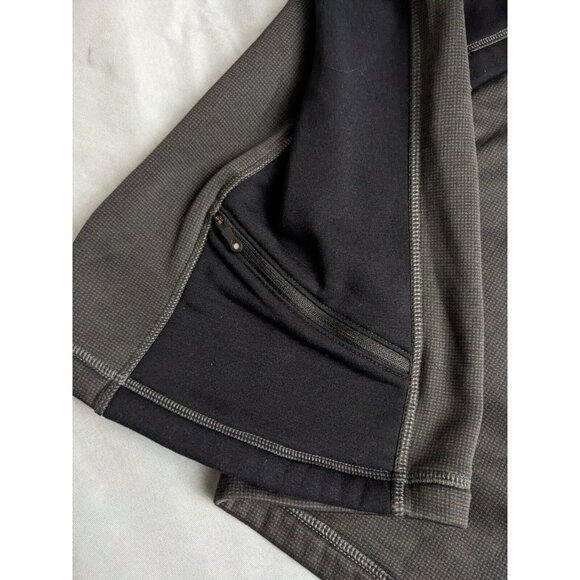 QOR Sweatshirt Gray Running 1/2 Zip Polyester Stretch Thumbhole Mens Size XXL - Picture 4 of 11